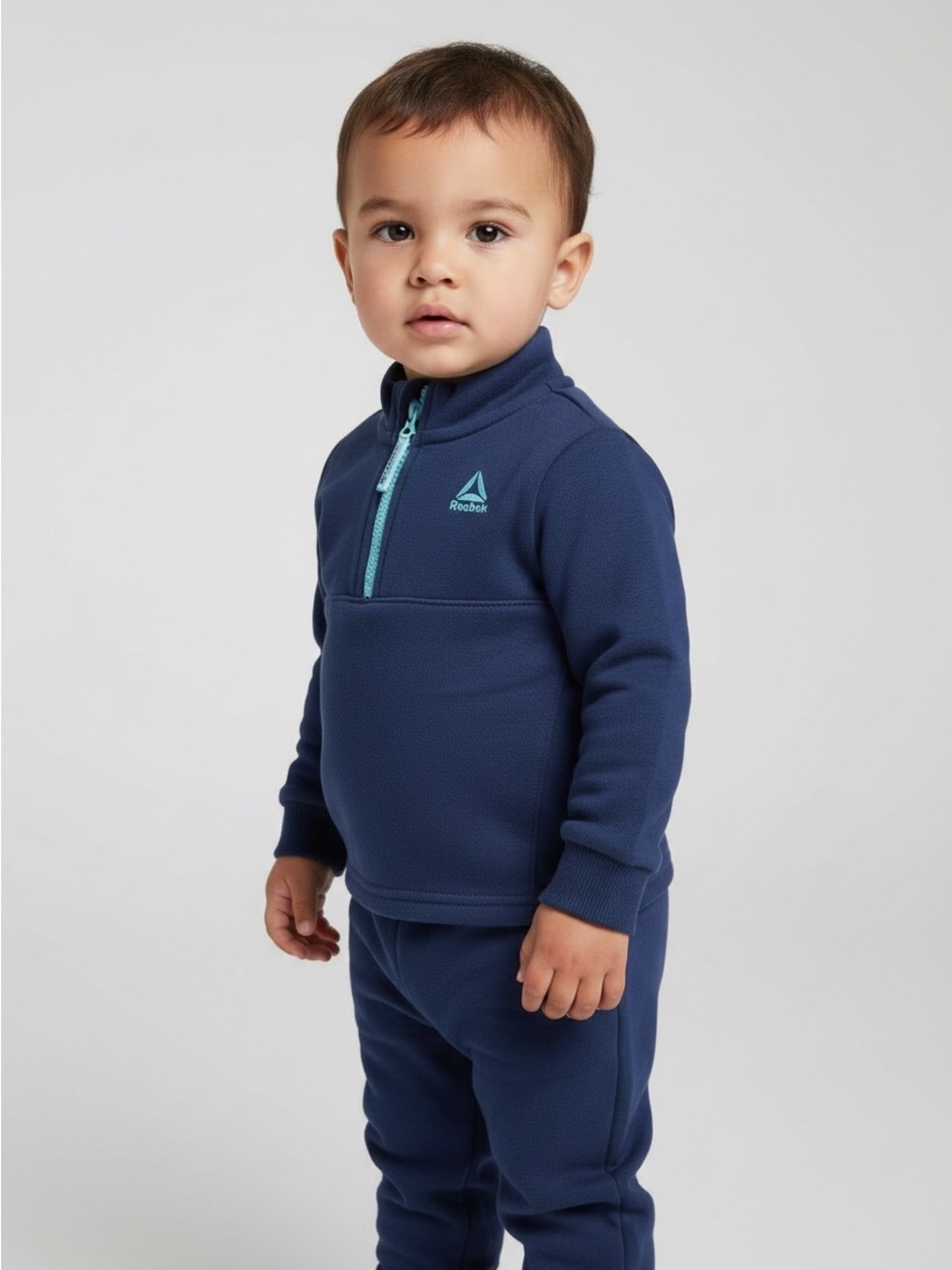 Reebok Navy Toddler 1/4 Zip Pullover Matching Pant